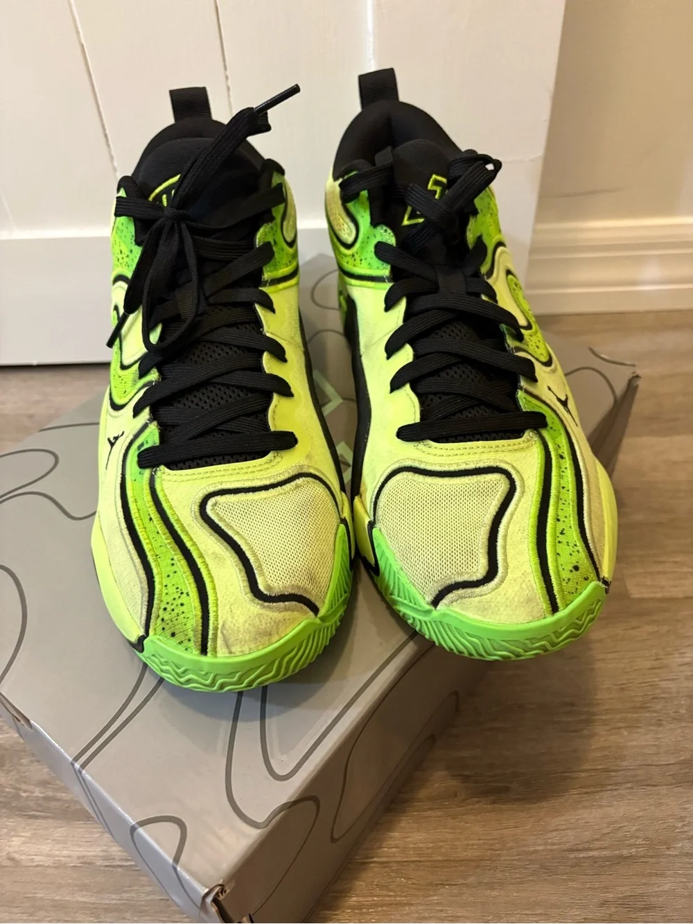 Jordan Tatum 3 Men's Neon Green and Black Athletic Sneakers
